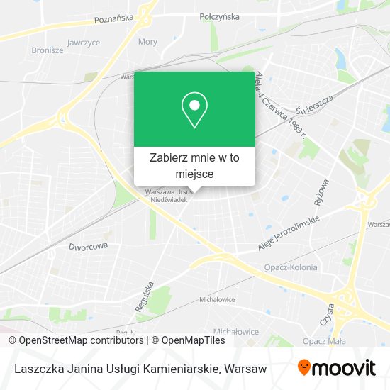 Mapa Laszczka Janina Usługi Kamieniarskie