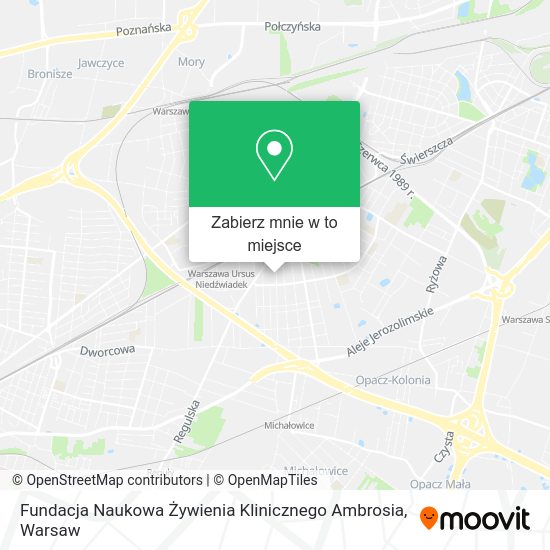 Mapa Fundacja Naukowa Żywienia Klinicznego Ambrosia