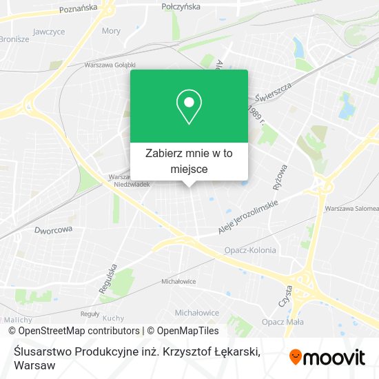 Mapa Ślusarstwo Produkcyjne inż. Krzysztof Łękarski