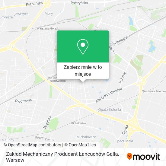 Mapa Zakład Mechaniczny Producent Łańcuchów Galla