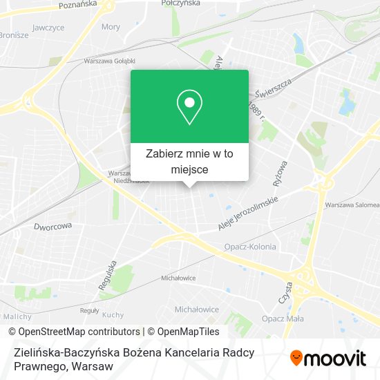 Mapa Zielińska-Baczyńska Bożena Kancelaria Radcy Prawnego