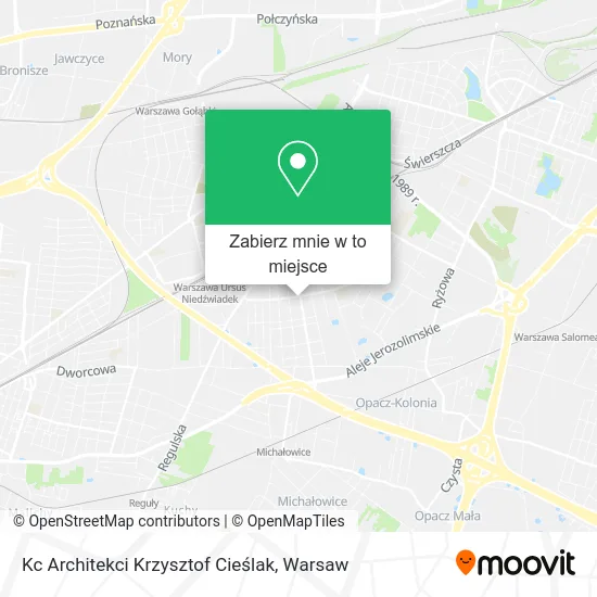 Mapa Kc Architekci Krzysztof Cieślak