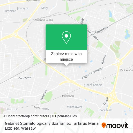 Mapa Gabinet Stomatologiczny Szafraniec Tartarus Maria Elżbieta