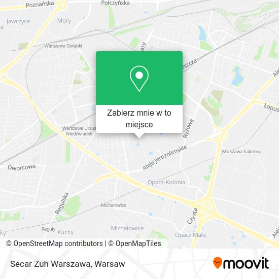 Mapa Secar Zuh Warszawa