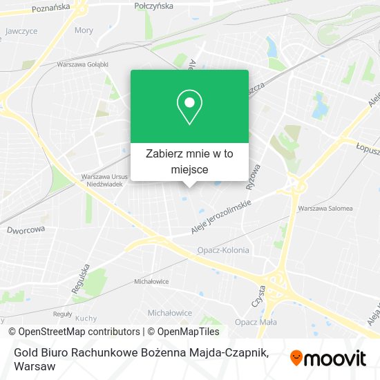 Mapa Gold Biuro Rachunkowe Bożenna Majda-Czapnik