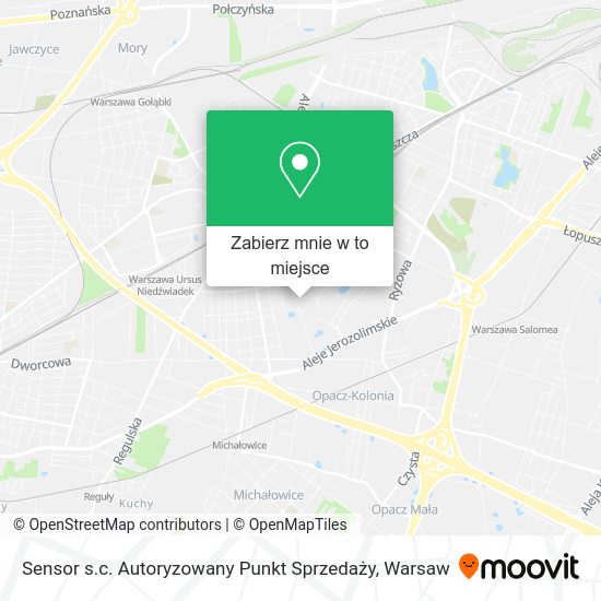 Mapa Sensor s.c. Autoryzowany Punkt Sprzedaży