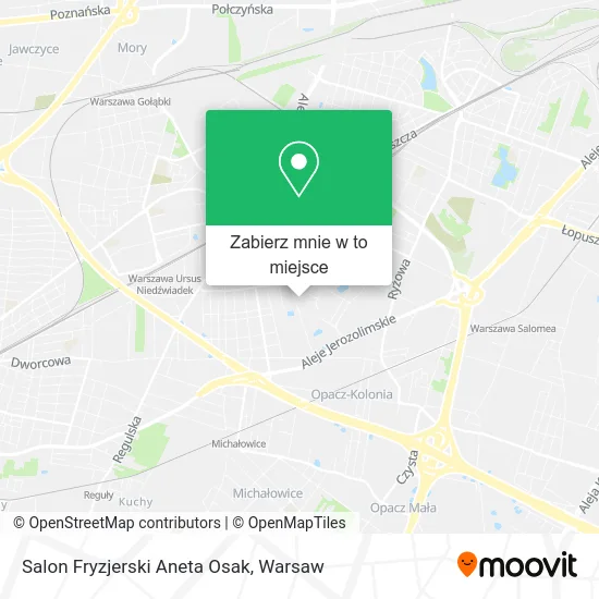 Mapa Salon Fryzjerski Aneta Osak