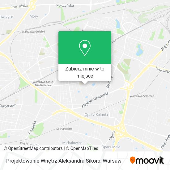 Mapa Projektowanie Wnętrz Aleksandra Sikora