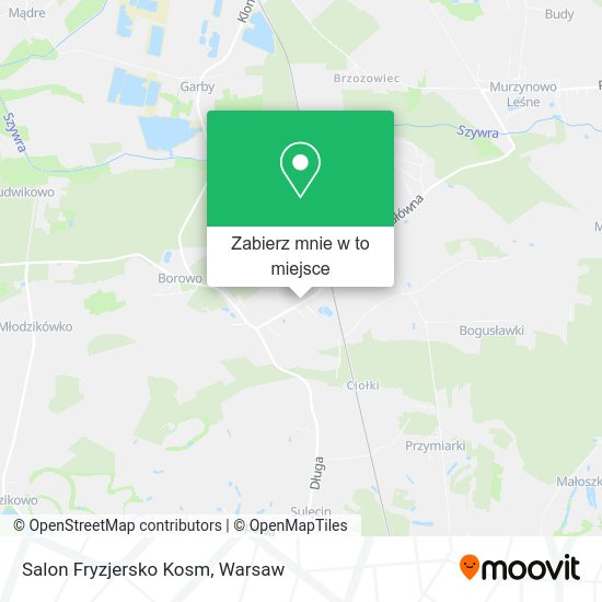 Mapa Salon Fryzjersko Kosm