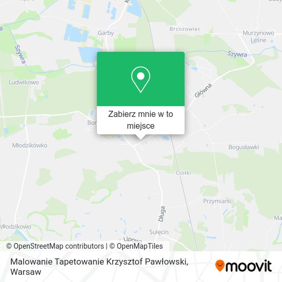 Mapa Malowanie Tapetowanie Krzysztof Pawłowski