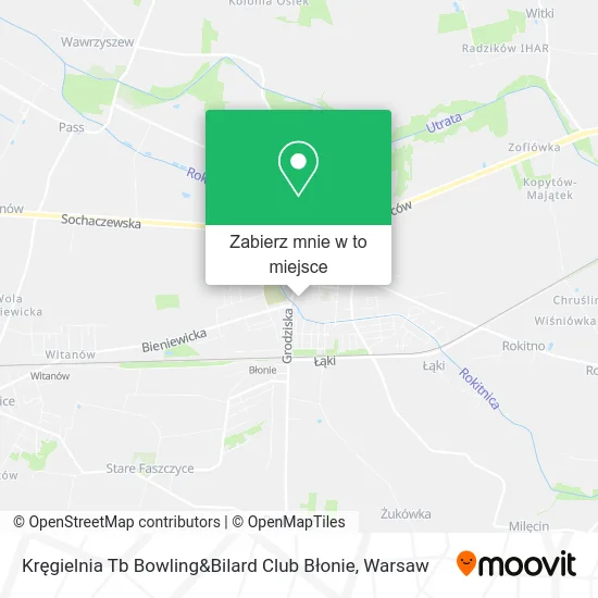 Mapa Kręgielnia Tb Bowling&Bilard Club Błonie