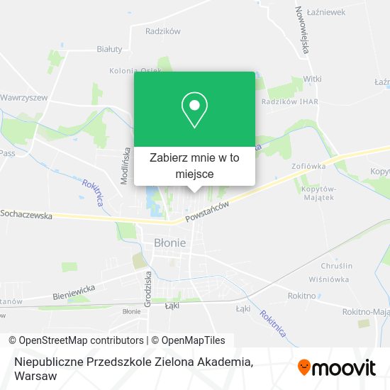 Mapa Niepubliczne Przedszkole Zielona Akademia