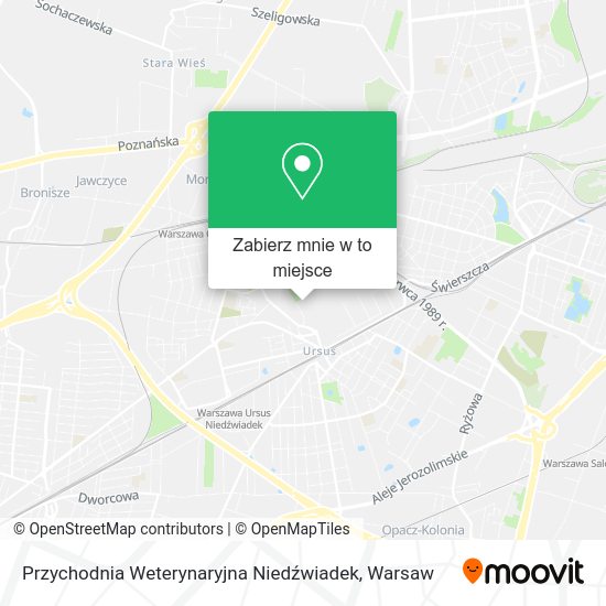 Mapa Przychodnia Weterynaryjna Niedźwiadek