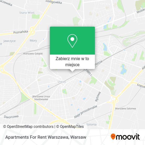 Mapa Apartments For Rent Warszawa