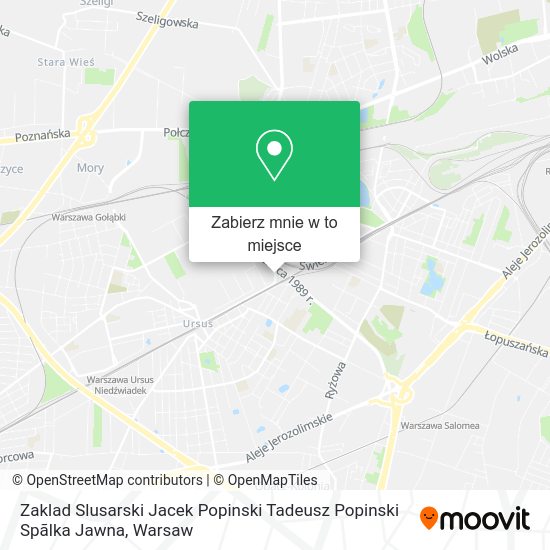 Mapa Zaklad Slusarski Jacek Popinski Tadeusz Popinski Spãlka Jawna