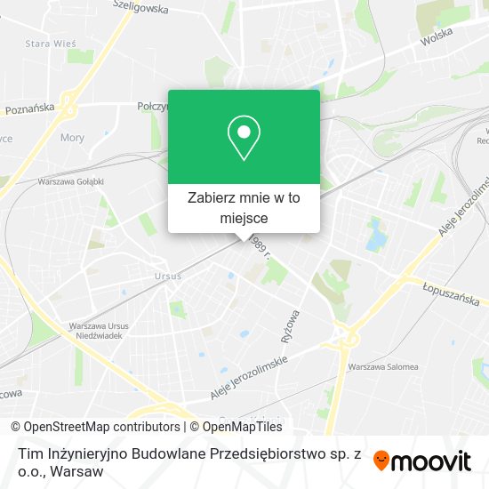 Mapa Tim Inżynieryjno Budowlane Przedsiębiorstwo sp. z o.o.