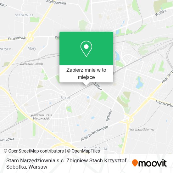 Mapa Stam Narzędziownia s.c. Zbigniew Stach Krzysztof Sobótka