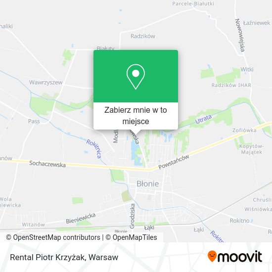 Mapa Rental Piotr Krzyżak