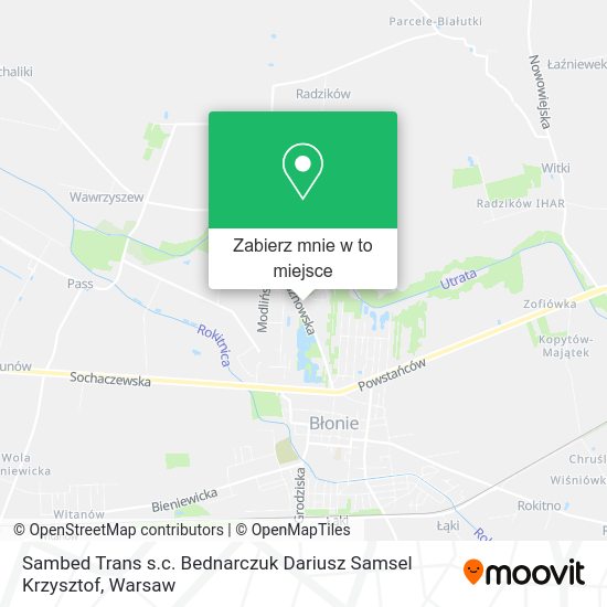Mapa Sambed Trans s.c. Bednarczuk Dariusz Samsel Krzysztof