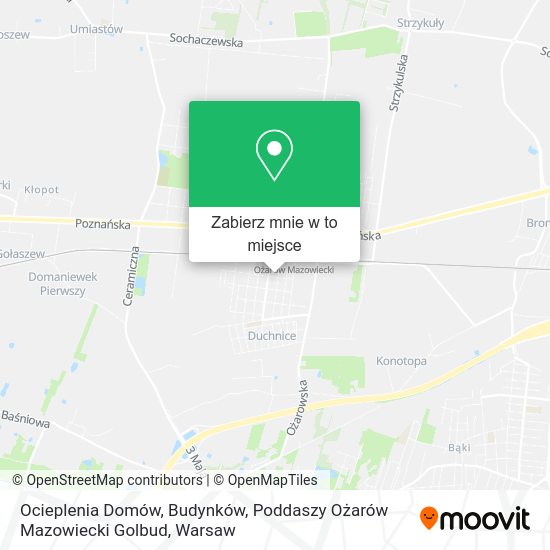 Mapa Ocieplenia Domów, Budynków, Poddaszy Ożarów Mazowiecki Golbud