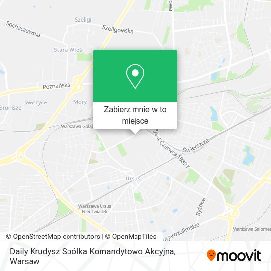 Mapa Daily Krudysz Spólka Komandytowo Akcyjna