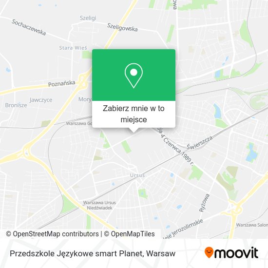 Mapa Przedszkole Językowe smart Planet