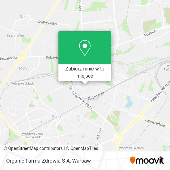 Mapa Organic Farma Zdrowia S A