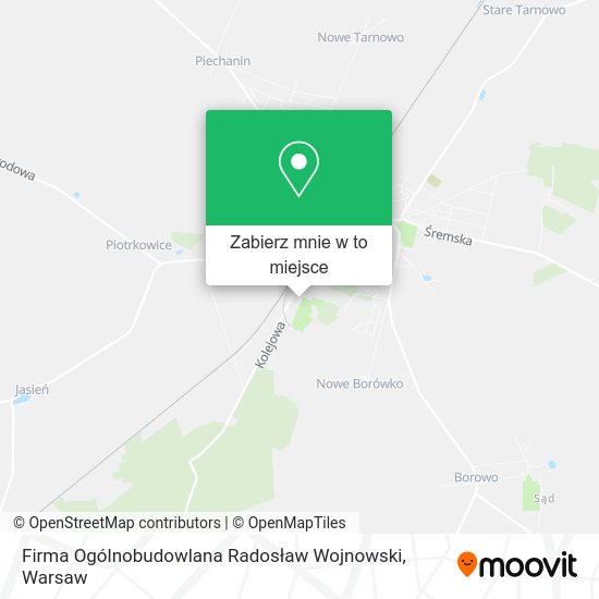 Mapa Firma Ogólnobudowlana Radosław Wojnowski