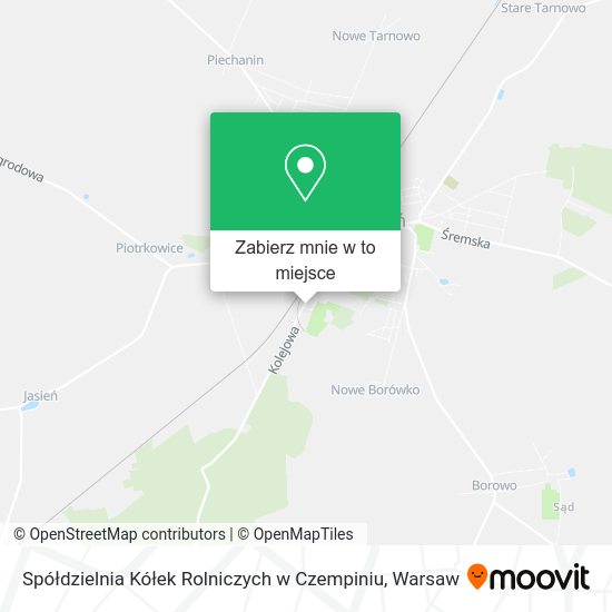 Mapa Spółdzielnia Kółek Rolniczych w Czempiniu