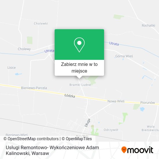 Mapa Usługi Remontowo- Wykończeniowe Adam Kalinowski