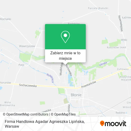 Mapa Firma Handlowa Agadar Agnieszka Lipińska