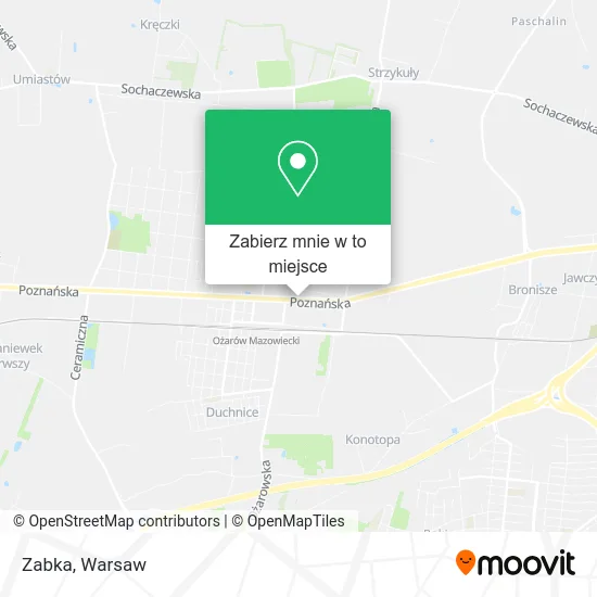 Mapa Zabka