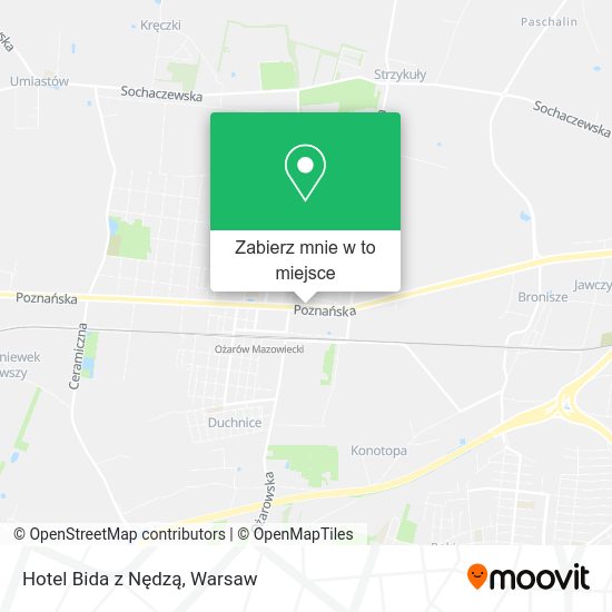 Mapa Hotel Bida z Nędzą