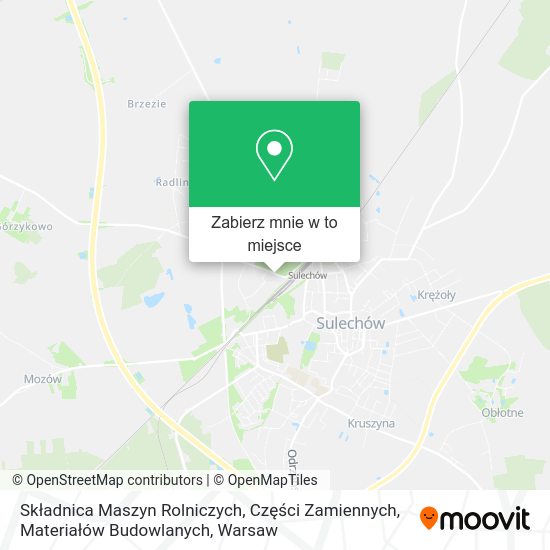 Mapa Składnica Maszyn Rolniczych, Części Zamiennych, Materiałów Budowlanych