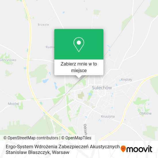 Mapa Ergo-System Wdrożenia Zabezpieczeń Akustycznych Stanisław Błaszczyk