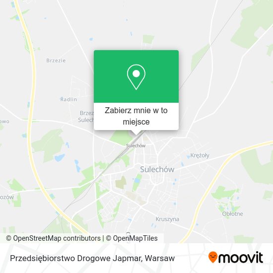 Mapa Przedsiębiorstwo Drogowe Japmar