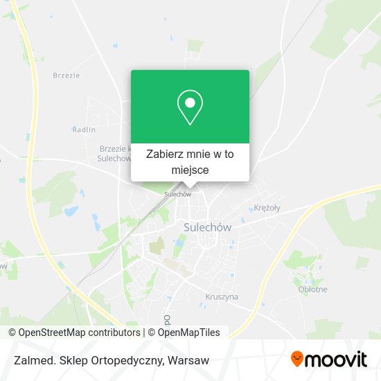 Mapa Zalmed. Sklep Ortopedyczny