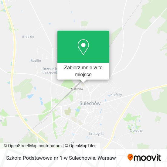 Mapa Szkoła Podstawowa nr 1 w Sulechowie