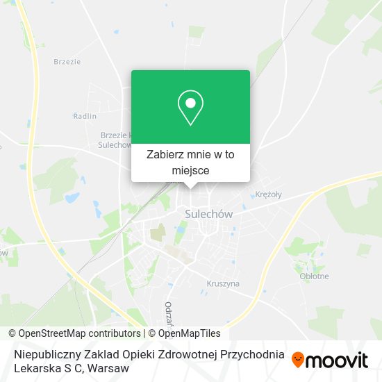 Mapa Niepubliczny Zaklad Opieki Zdrowotnej Przychodnia Lekarska S C