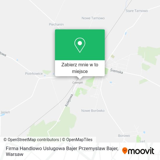 Mapa Firma Handlowo Uslugowa Bajer Przemyslaw Bajer