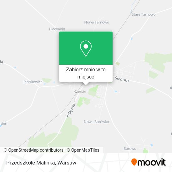 Mapa Przedszkole Malinka