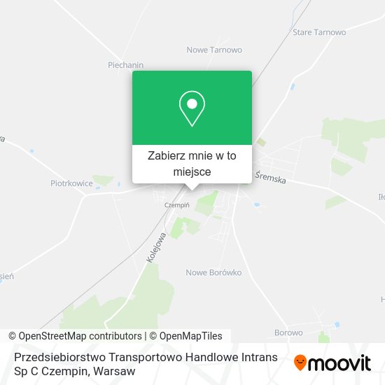 Mapa Przedsiebiorstwo Transportowo Handlowe Intrans Sp C Czempin