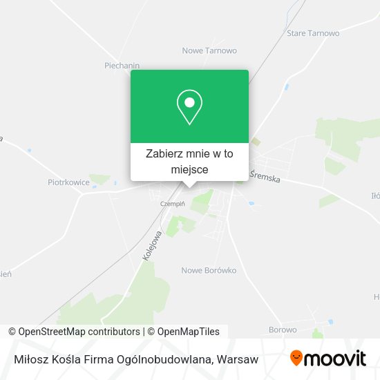 Mapa Miłosz Kośla Firma Ogólnobudowlana