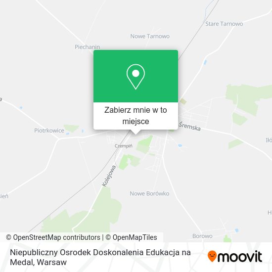 Mapa Niepubliczny Osrodek Doskonalenia Edukacja na Medal