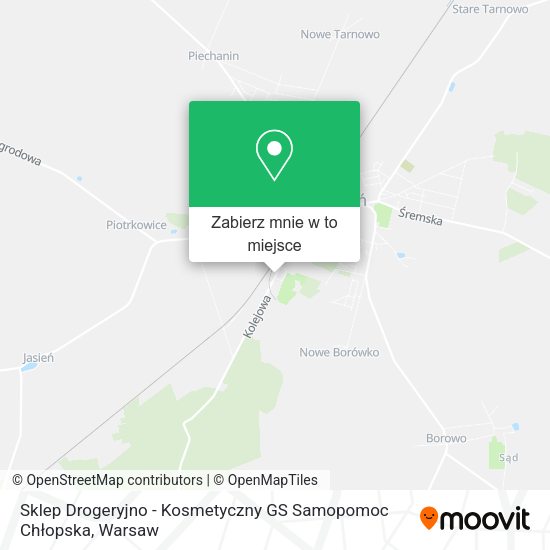 Mapa Sklep Drogeryjno - Kosmetyczny GS Samopomoc Chłopska