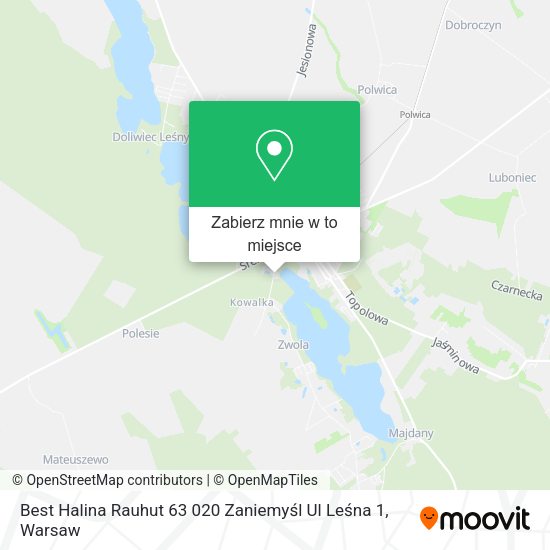 Mapa Best Halina Rauhut 63 020 Zaniemyśl Ul Leśna 1