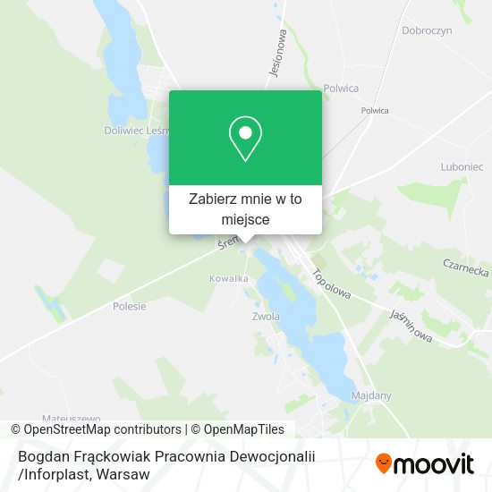 Mapa Bogdan Frąckowiak Pracownia Dewocjonalii /Inforplast