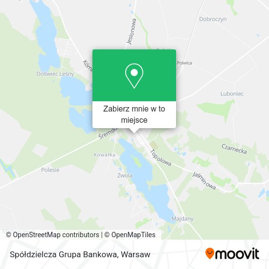 Mapa Spółdzielcza Grupa Bankowa