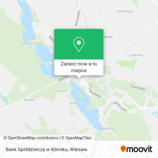 Mapa Bank Spółdzielczy w Kórniku