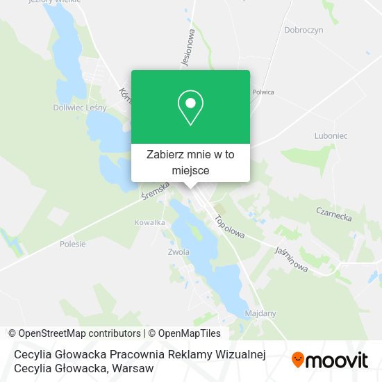 Mapa Cecylia Głowacka Pracownia Reklamy Wizualnej Cecylia Głowacka